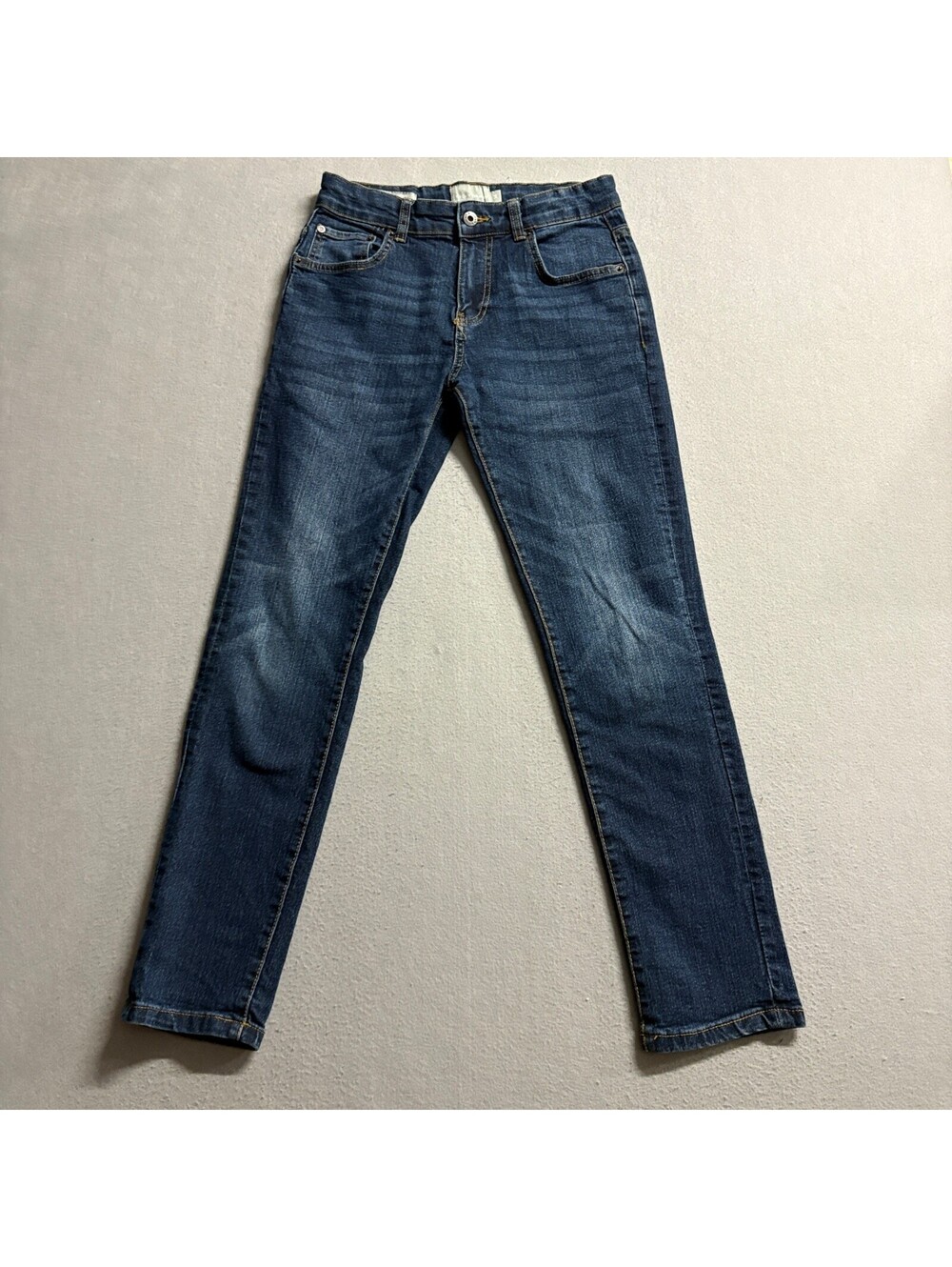 Lucky Brand Authentic Skinny Stretch Jeans Boys Size 14 Dark Wash Denim